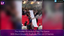 Cannes 2022: Women Protest With Smoke Flares To Highlight Violence Against Girls