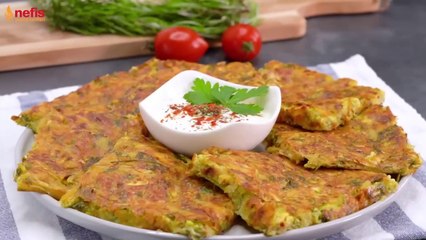 Fırında Hafif Kabak Mücver Tarifi HİÇ UĞRAŞMADAN  KIZARTMADAN
