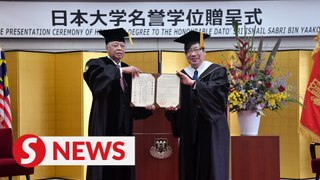 Ismail Sabri receives honorary doctorate in medicine from Nihon University