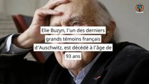 Elie Buzyn, l'un des derniers grands témoins français d'Auschwitz, est décédé à l’âge de 93 ans