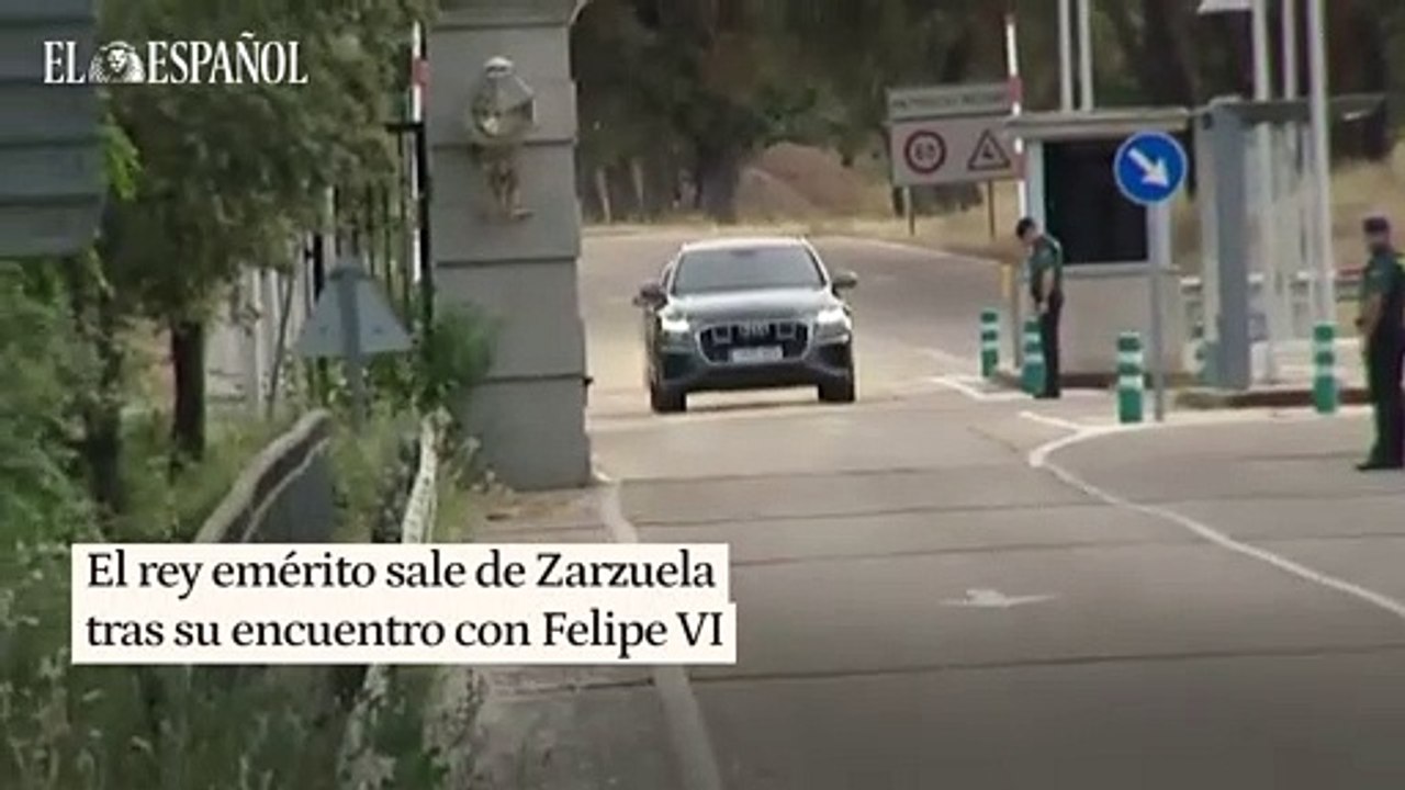 Juan Carlos I deja Zarzuela tras una fría reunión con Felipe VI