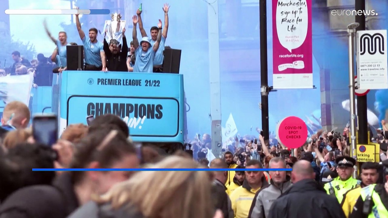 Τρελοί πανηγυρισμοί στο Μάντσεστερ για το πρωτάθλημα της Σίτι