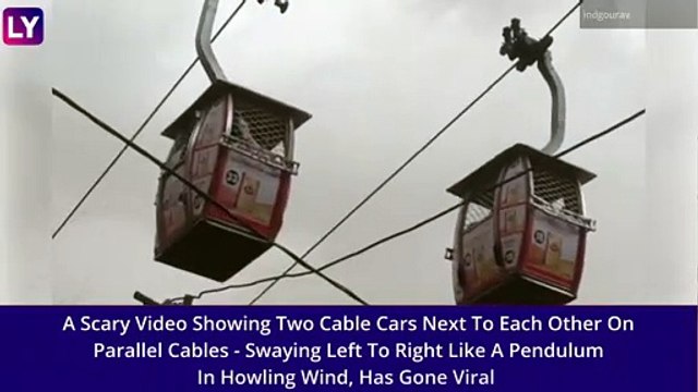 MP: Devotees To Maa Sharda Temple In Maihar-Satna Stranded In Cable Car In Stormy Weather