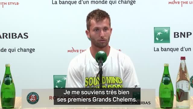Roland-Garros : Moutet : J'imitais Nadal quand j'étais petit