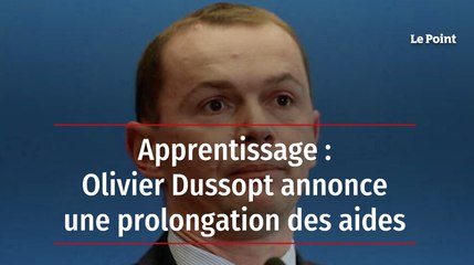 Apprentissage : Olivier Dussopt annonce une prolongation des aides