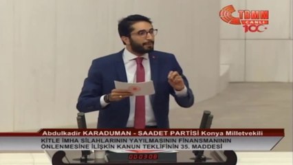 Terörün Finansmanının Engellenmesi Kanun Teklifi Hakkında - TBMM - 26.12.2020
