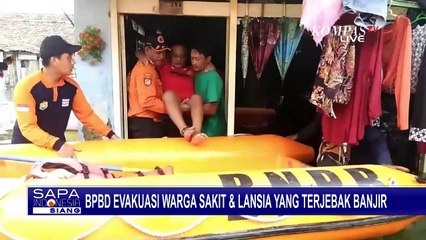 Kendal Terendam Banjir Rob, BPBD Bantu Evakuasi Warga Sakit dan Lansia yang Terjebak Banjir