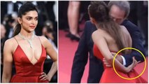 Deepika Padukone को Cannes में kiss करता रहा शख्स, Uncomfortable हुईं दीपिका का video|FilmiBeat