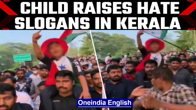 Child raises hate slogans in PFI rally in Kerala, Watch | Oneindia News