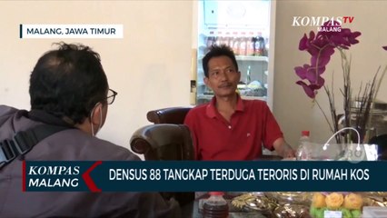 Densus 88 Tangkap Terduga Teroris di Rumah Kos Malang