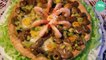 Tarte crevettes, courgettes et champignons