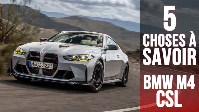 BMW M4 CSL, 5 choses à savoir sur la Série 4 survitaminée