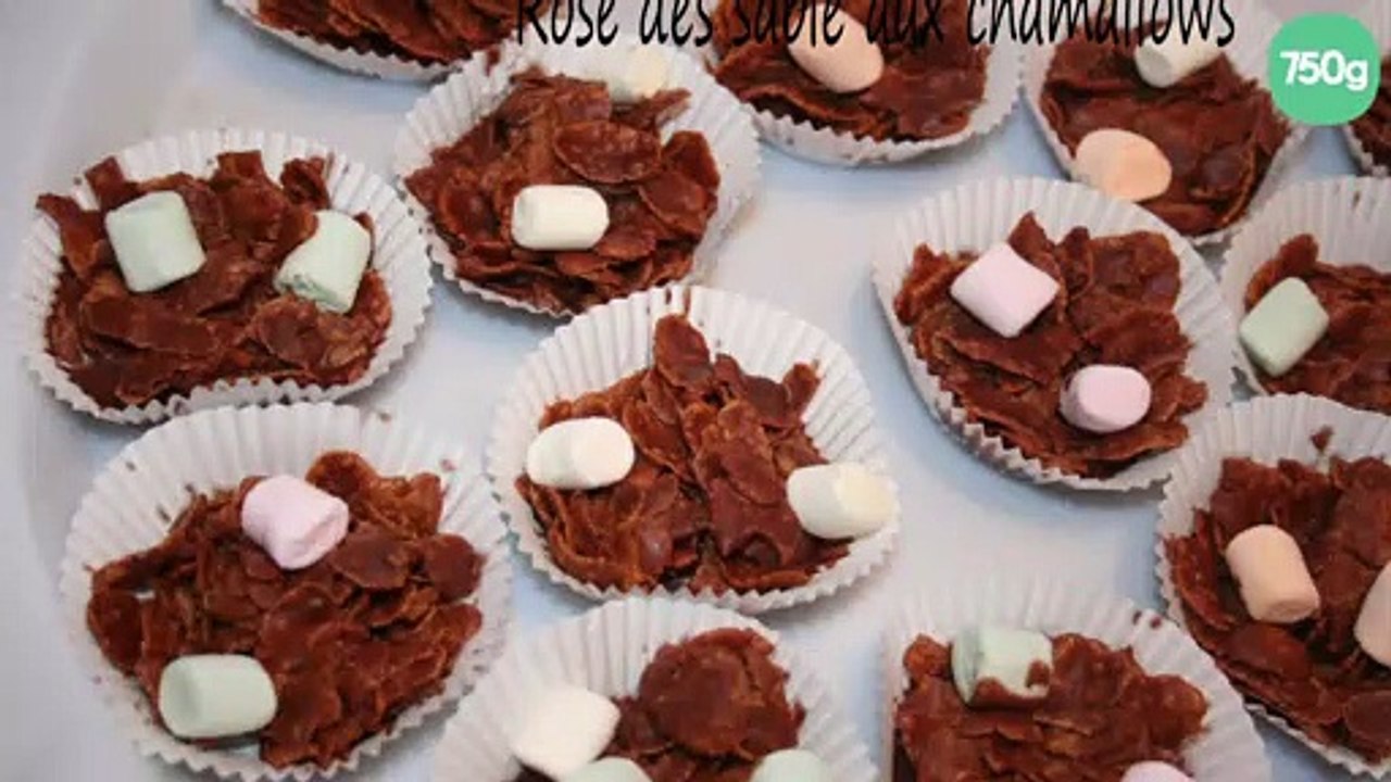 Rose des sables aux chamallows