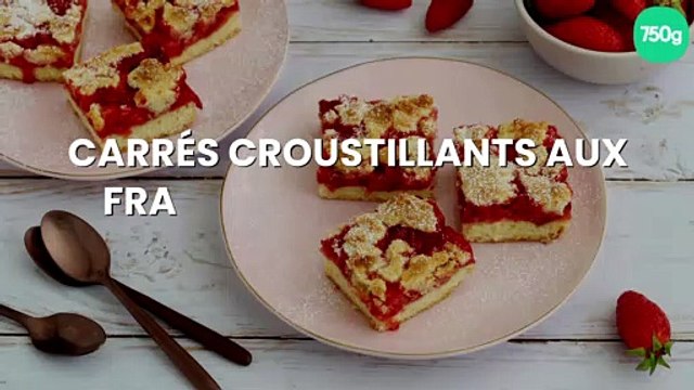 Carrés croustillants aux Fraises du Périgord IGP