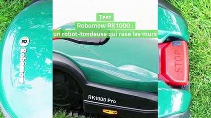 Test Robomow RK1000 : un robot-tondeuse qui rase les murs