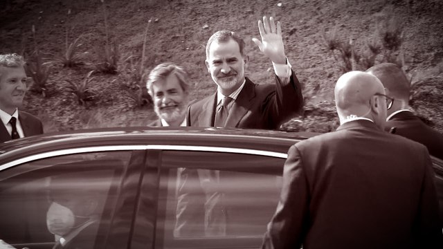 Así ha sido la primera aparición en público de Felipe VI tras la visita de su padre