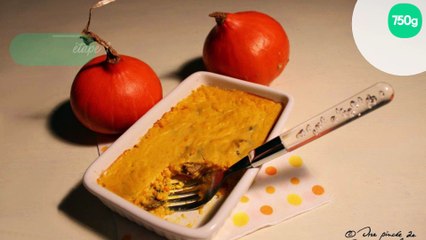 Flan au potimarron et aux champignons