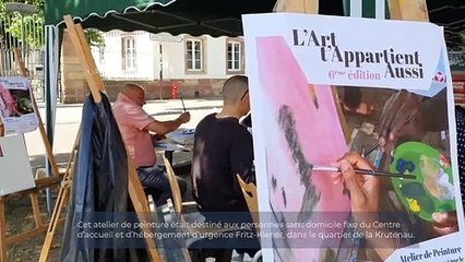 Un atelier de peinture pour les personnes sans domicile fixe