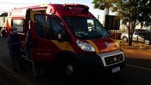 Motociclista fica ferido em acidente de trânsito no Bairro Cataratas