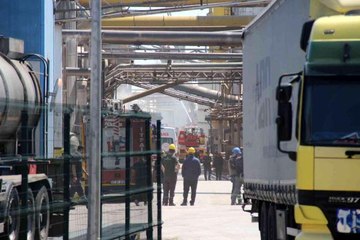 Fabrikadaki buhar kazanı böyle patladı