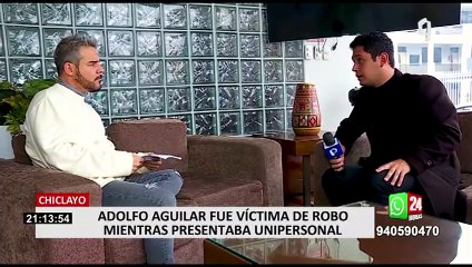 Adolfo Aguilar denuncia el robo de sus pertenencias valorizadas en más de 5 mil dólares