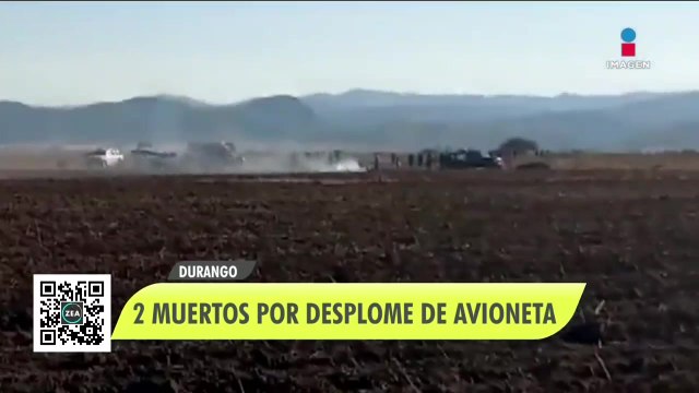 Avioneta se desploma en Durango; hay dos muertos