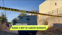 Sujetos armados roban 4 mdp de camión blindado en Sonora