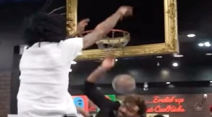 Ja Morant dunks on a sneaker store owner while playing one on one in the store