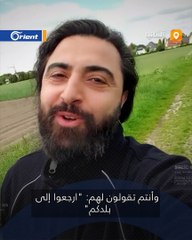 تركي في ألمانيا يدافع عن السوريين