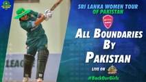 All Boundaries By Pakistan | Pakistan Women vs Sri Lanka Women | 1st T20I 2022 | PCB | MA2T