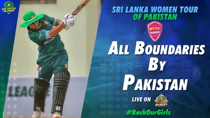 All Boundaries By Pakistan | Pakistan Women vs Sri Lanka Women | 1st T20I 2022 | PCB | MA2T