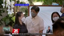 Presumptive pres. Bongbong Marcos at asawang si Atty. Lisa Araneta-Marcos, dumalaw sa burol ni Susan Roces | 24 Oras