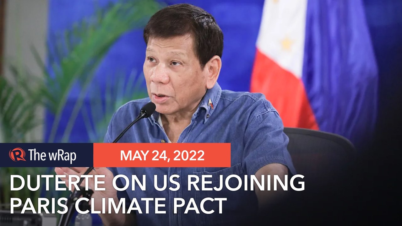 Outraged Duterte unaware of US rejoining Paris climate pact