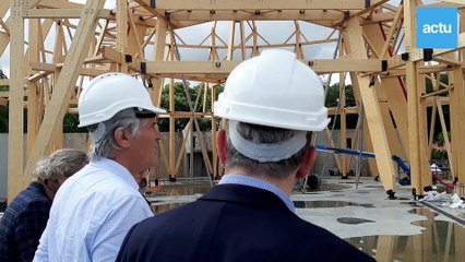 Cité du cirque au Mans : la construction du chapiteau