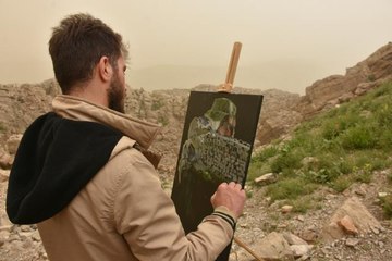 Şırnak Üniversitesi Resim Bölümü öğrencileri çıktıkları Sefine bölgesini tuvale yansıttı