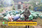 Narcotráfico en Vraem: destruyen dos laboratorios de droga e incautan 10 toneladas de cocaína
