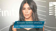 Kim Kardashian y acosador que amenaza con matarla