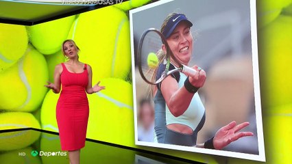 ROCIO MARTINEZ, VESTIDO ROJO ESCOTADO