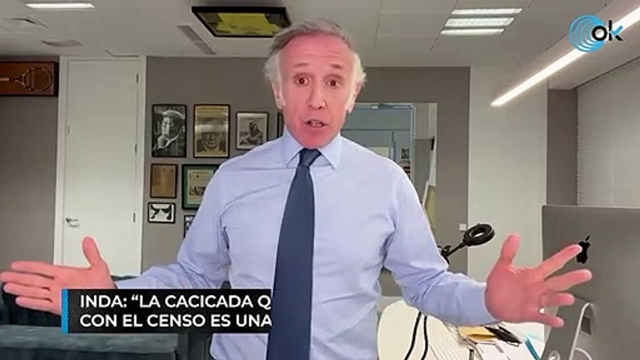 Inda: “La cacicada que le ha hecho el PSOE a Olona con el censo es una golfada nivel Dios”