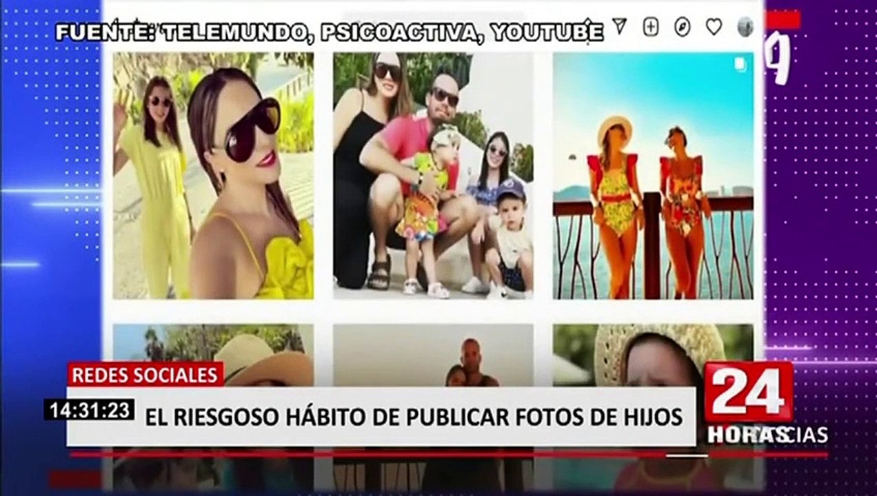 Informe internacional señala los riesgos de publicar fotos de hijos en redes sociales