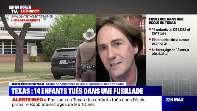 Tuerie dans une école du Texas: 27 écoles ont été touchées depuis janvier, réagit Jean-Éric Branaa
