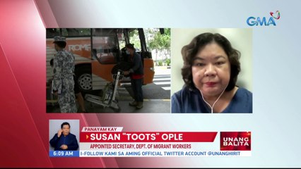 Panayam kay Susan 'Toots' Ople, appointed Secretary, Dept. of Migrant Workers | UB