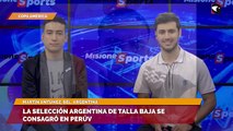 La Selección Argentina de talla baja se consagró en Perú