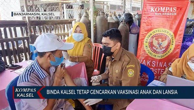 Pelonggaran Prokes, Vaksinasi Tetap Gencar, BIN Kalsel Sasar Target Utama Lansia dan Anak