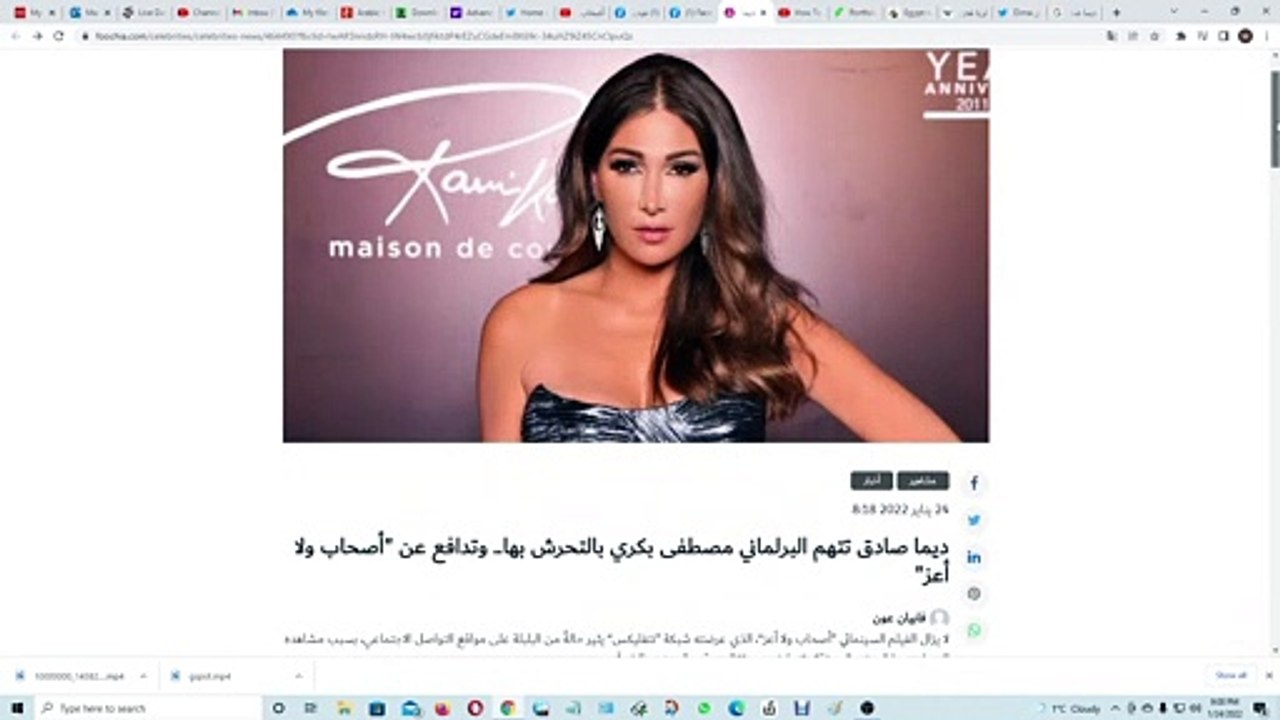 الإعلاميه ديما صادق تتهم مصطفى بكرى بالتحرش الجنسى بها