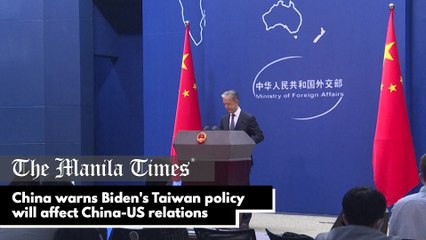 China warns Biden's Taiwan policy will affect China-US relations
