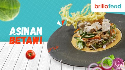 Resep asinan Betawi, enak, segar, dan bumbu kacangnya nendang