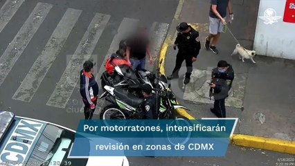 Van por los motorratones; intensificarán revisión de motos en zona limítrofe de CDMX con el Edomex