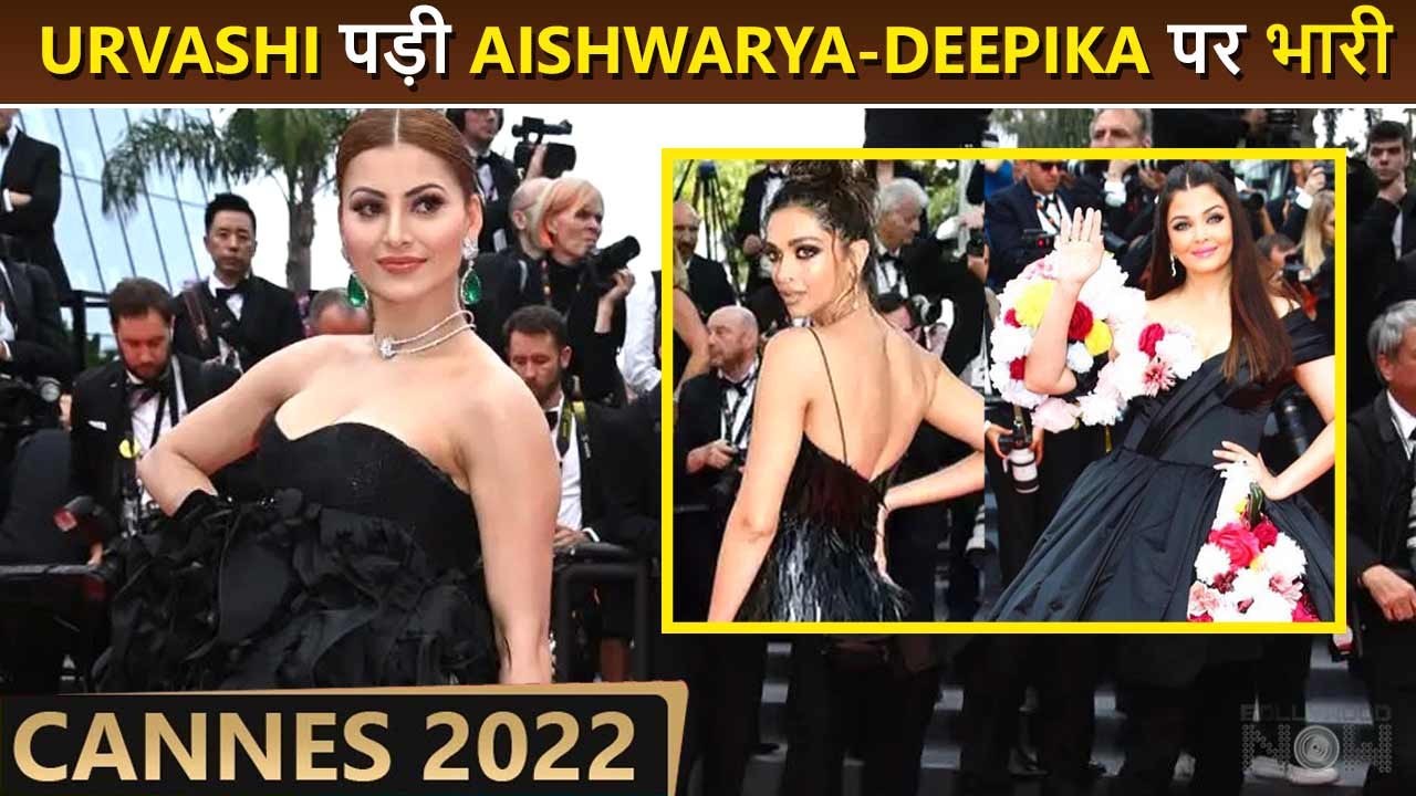 Just Wow! Urvashi Rautela Stunts In A Black Gown At Cannes 2022