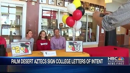 Two Palm Desert HS Athletes Sign College Letters of Intent